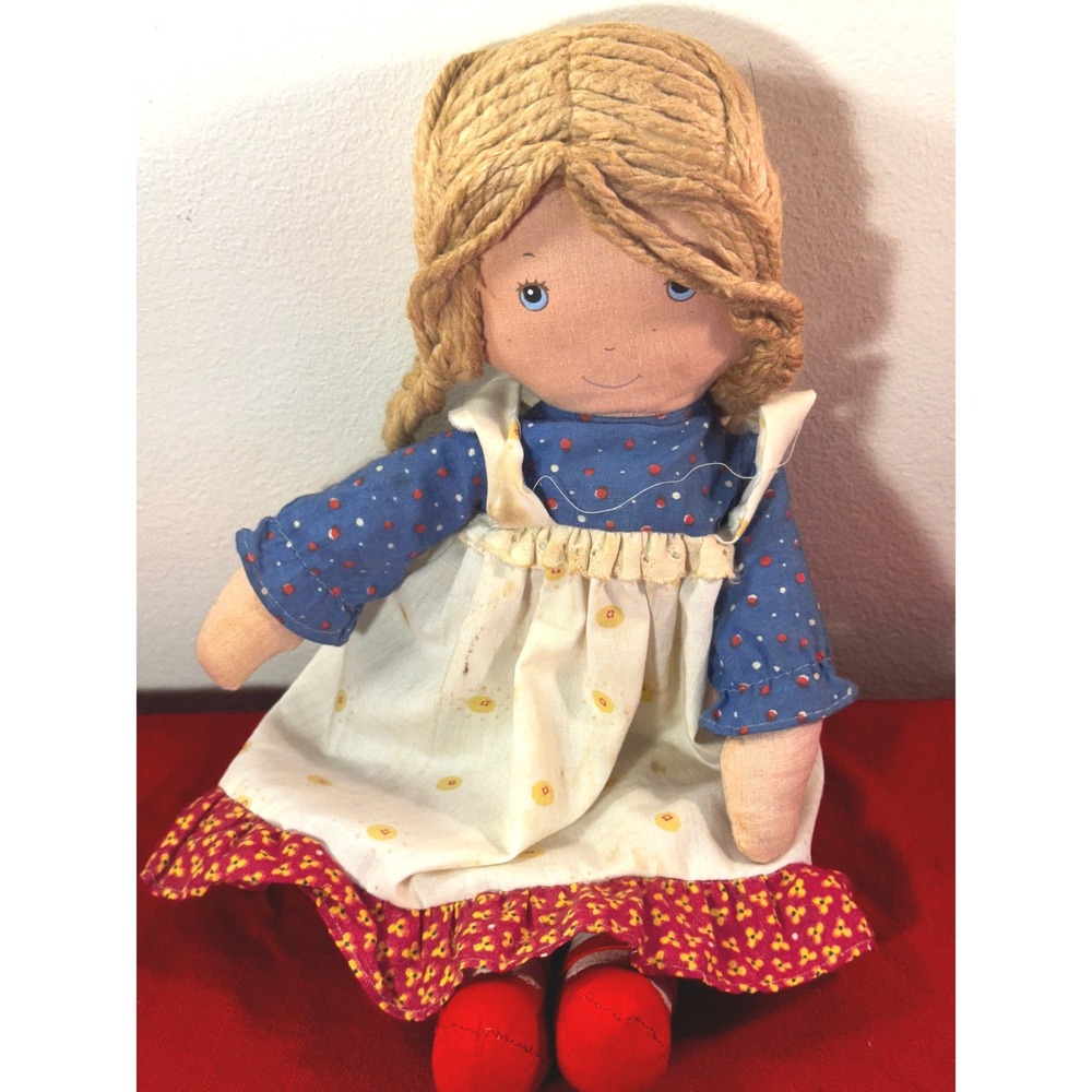 Vintage Original Holly Hobbie Rag Doll 12 inch American Greetings Corp 1970s